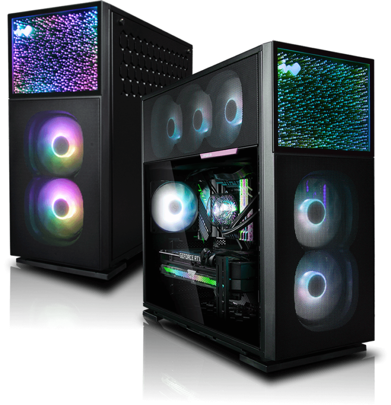 Un PC gaming con case IN WIN e scheda video RTX 4080