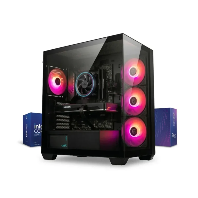 ARCADE ULTRA - PC Gaming (Ultra 5 225F 10-core, Intel ARC B580 12GB, 16 / 32GB RAM D5, 1TB, Wi-Fi)  - Nuovo