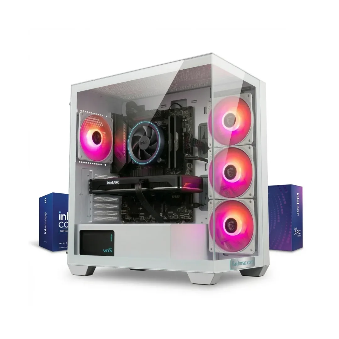 ARCADE ULTRA - PC Gaming (Ultra 5 225F 10-core, Intel ARC B580 12GB, 16 / 32GB RAM D5, 1TB, Wi-Fi) - Nuovo - immagine 2