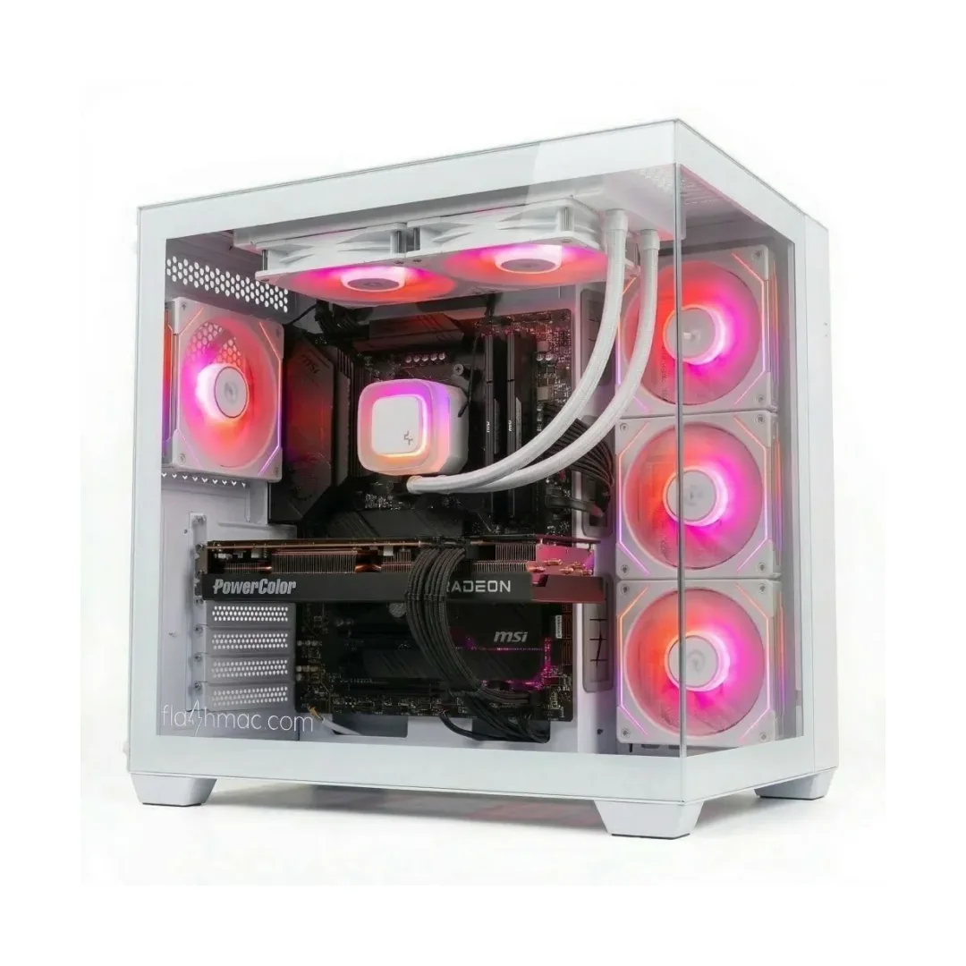 RED THUNDER - Pc Gaming (Ryzen 5 7500F 6-core, 16 / 32 GB DDR5, RX 9060 XT 16GB, 1TB) - NUOVO - immagine 2