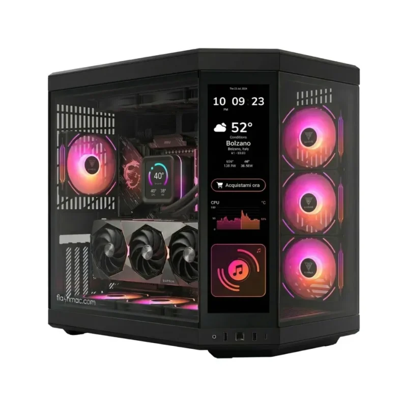 PC Gaming ULTIMA (Ryzen 9 9950X3D 16-Core, 32GB, RTX 5080 16GB, 2TB, LCD Touchscreen, + Lian Li Uni Fan LCD)