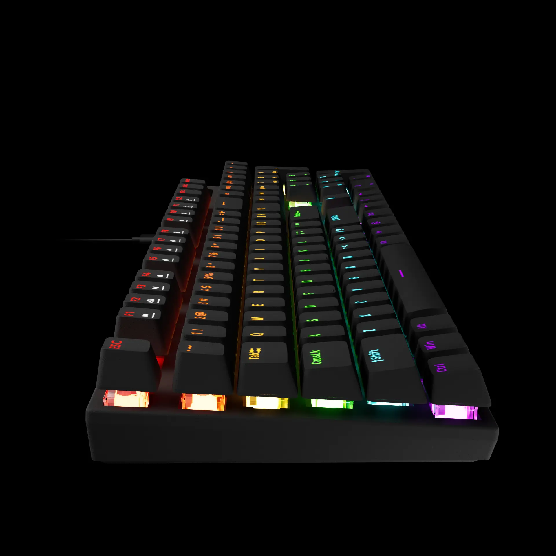 KIT Gaming Tastiera Meccanica + Mouse GAMDIAS HERMES E6 - NUOVO - immagine 2