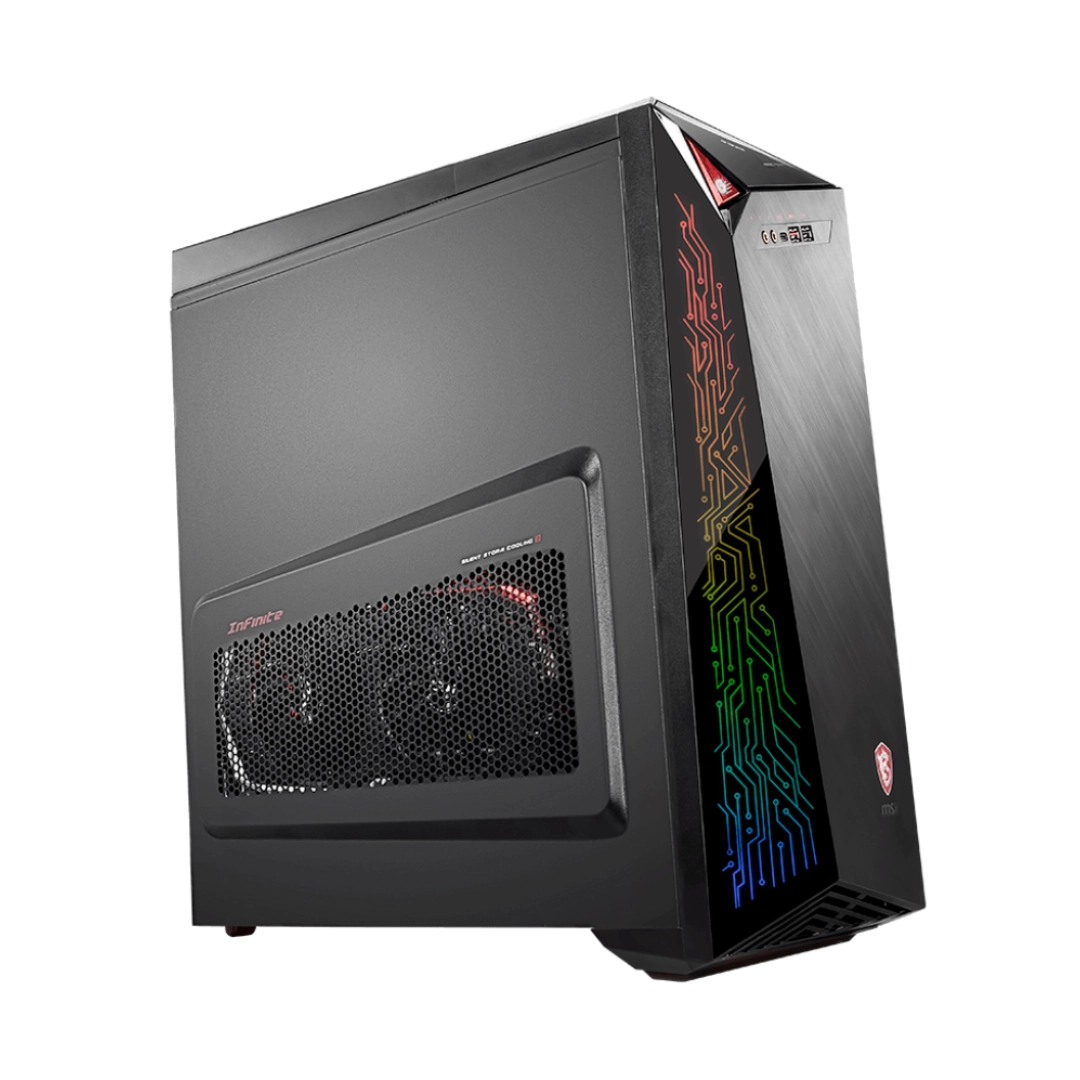 MSI Infinite A Desktop Gaming (i7 6-core, 16GB, GTX 1070 Ti 8 GB, 2.2TB, Wi-Fi) - Windows 11 - Eccellente
