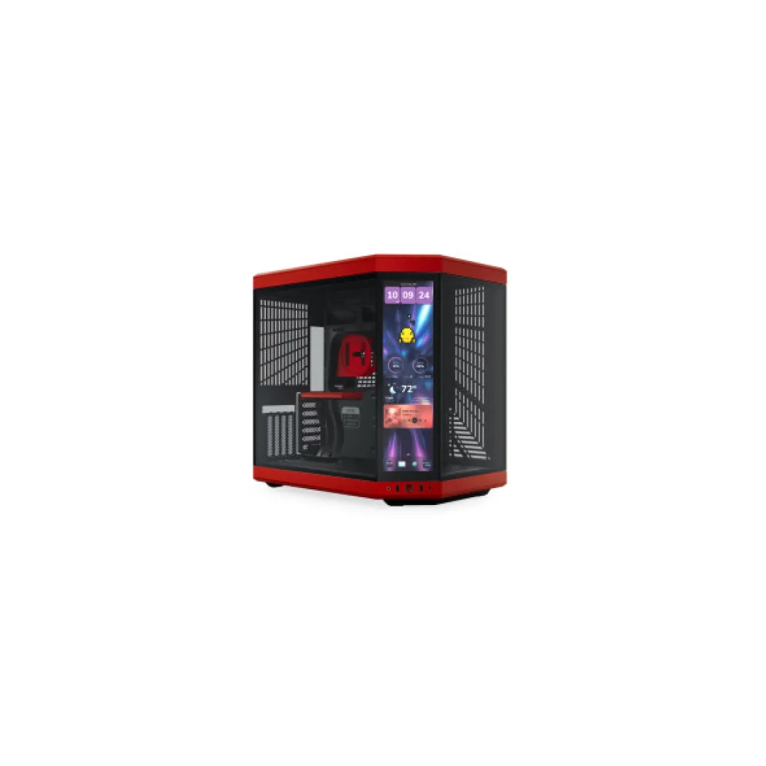 HYTE CASE MID TOWER Y70 TOUCH INFINITE BLACK CHERRY BLK/RD 4xSLOTS GPU 2*
