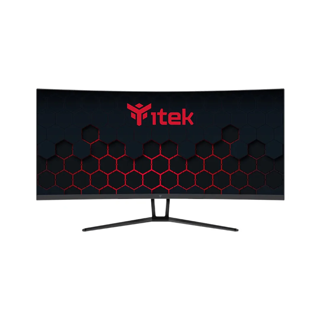 iTek Monitor Gaming - 34" CURVED R1500- WQHD 3440x1440 UltraWide, 180Hz, 21:9, HDR400- Adapt Sync