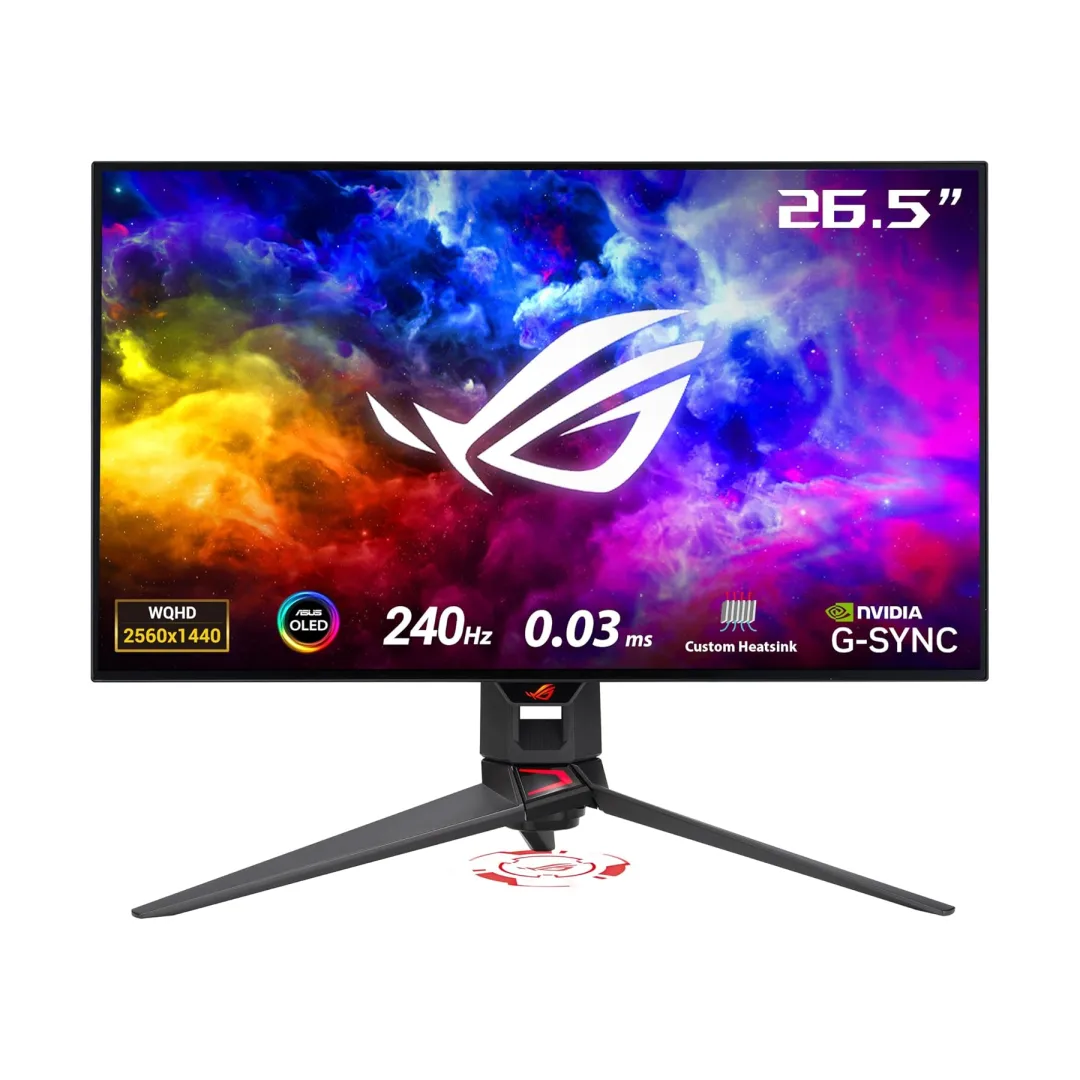 Monitor Gaming ROG Swift OLED PG27AQDM 26,5" pollici (2560 x 1440 Pixel 2K, OLED 240Hz) Ricondizionato - Eccellente