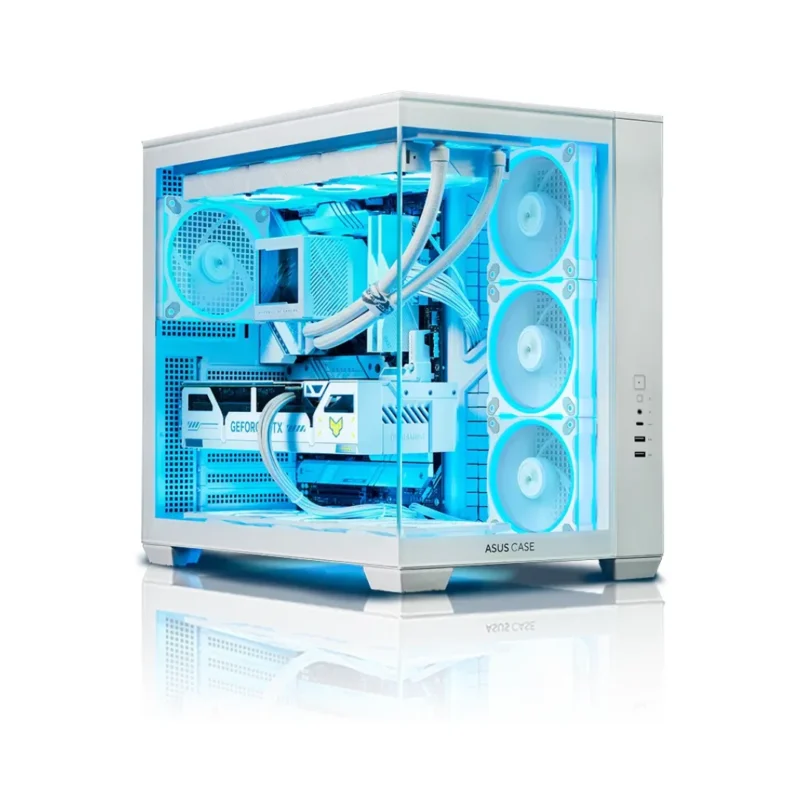PC Gaming ASUS ROG (Ryzen 7 9800X3D, 32GB DDR5, RTX 5070 Ti 16GB, 5TB, Wi-Fi, Bianco) - Windows 11 - Eccellente