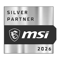 Badge MSI Silver Partner 2026 – flashmac Bolzano