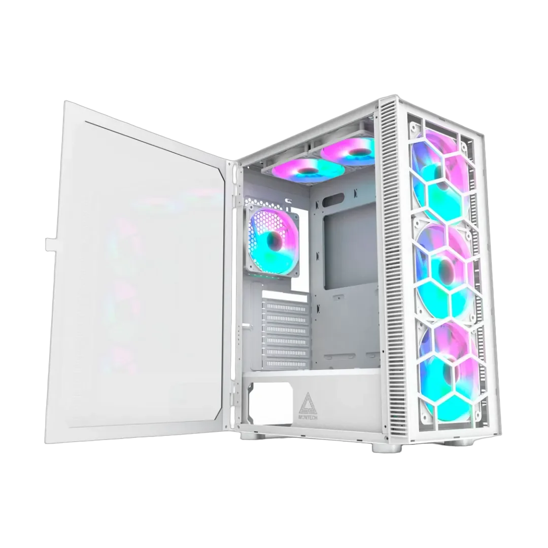 PC Gaming assemblato "WHITE CORE" (Intel i3 12100f 4-core, Intel ARC B570 10GB, 32GB RAM, 1.5TB) - Windows 11 - Nuovo