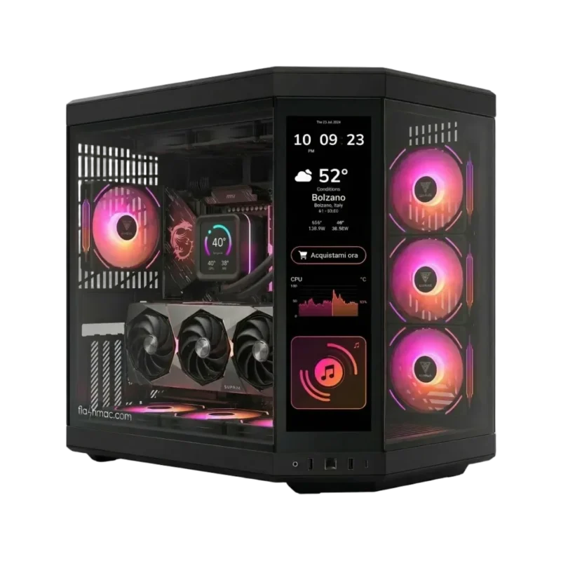 PC Gaming ULTIMA (Ryzen 9 9950X3D 16-Core, 32GB, RTX 5080 16GB, 2TB, LCD Touchscreen, + Lian Li Uni Fan LCD)