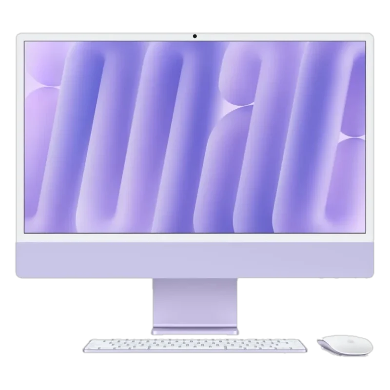 Apple iMac 24″ pollici Ricondizionato (M3 8-Core, 4 porte USB-C, 2023, Viola) – Eccellente